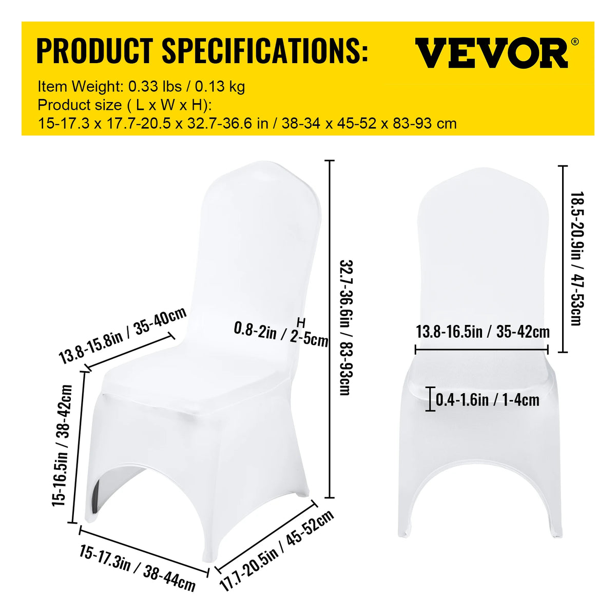 Universal Spandex Wedding Chair Covers Elegant Banquet Restaurant