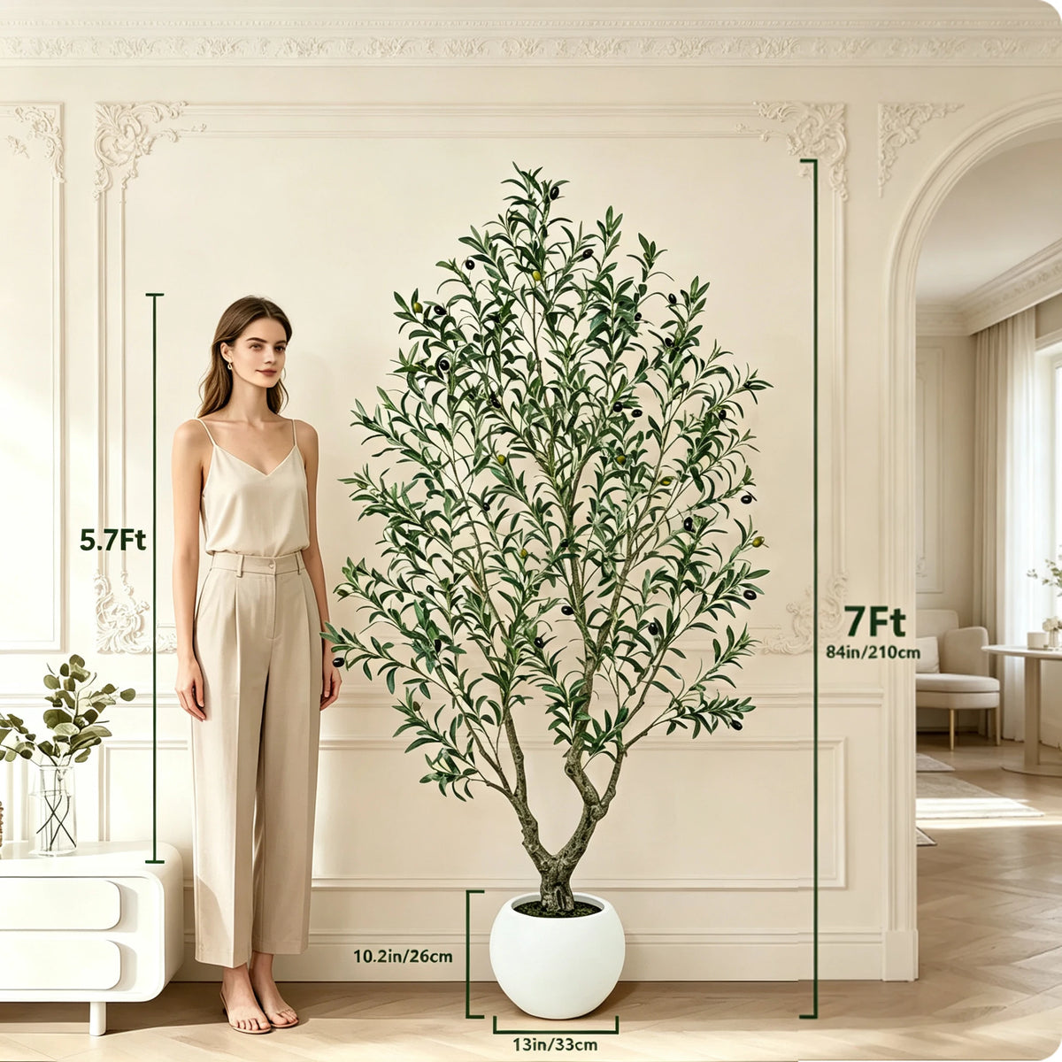 Olitree Artificial Olive Tree With Decorative Planter For Home