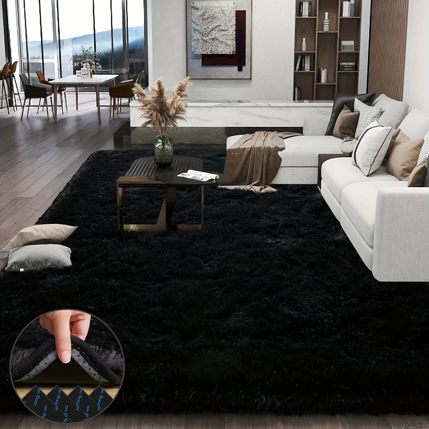 Ultra Plush Area Rug Super Soft Living Room Bedroom