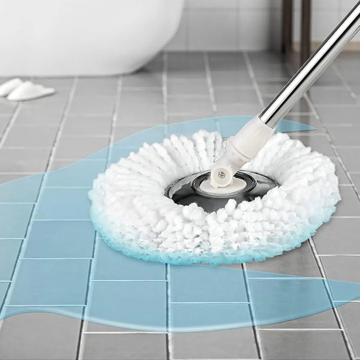 Spin Mop Replacement Heads Microfiber Refills For Dry And Wet