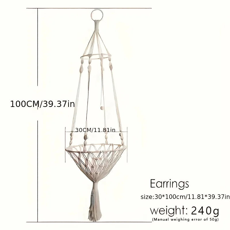 Handwoven Cotton Rope Cat Hammock Durable and Comfortable