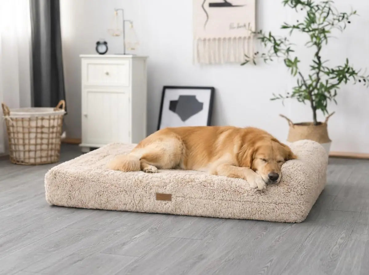 Orthopedic Memory Foam Dog Bed With Waterproof Liner